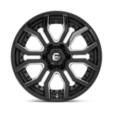 Fuel 1PC D711 RAGE 20x9 +1mm Gloss Black Milled