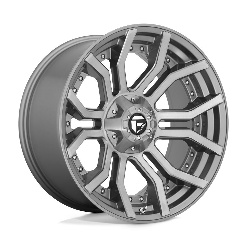 Fuel 1PC D713 RAGE PLATINUM Gray wheel