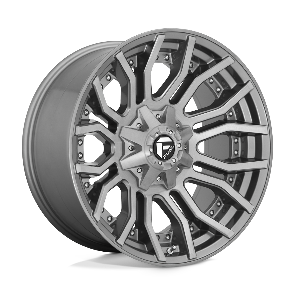 Fuel 1PC D713 RAGE PLATINUM Gray wheel