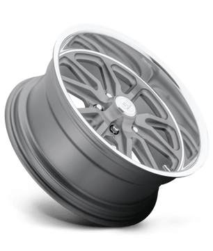 US Mag 1PC U111 RAMBLER 18x7 +1 Textured Gray with Diamond Cut Lip