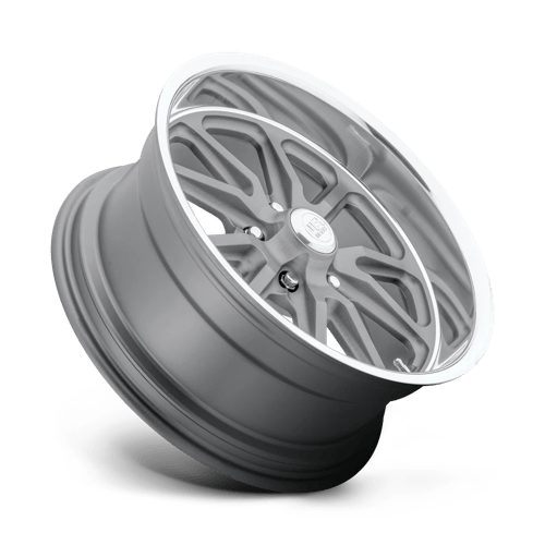 US Mag 1PC U111 RAMBLER 18x7 +1 Textured Gray with Diamond Cut Lip