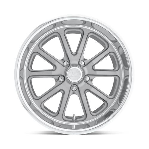 US Mag 1PC U111 RAMBLER 18x7 +1 Textured Gray with Diamond Cut Lip