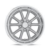 US Mag 1PC U111 RAMBLER 17x8 +1mm Matte Gun Metal Machined (5x127)