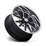 US Mag Rambler 20x9.5 +1 Gloss Black Milled Polished Lip premium wheel