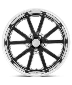 US Mag 1PC U117 RAMBLER 18x7 +1 Gloss Black Milled