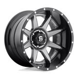 Fuel 2PC D238 RAMPAGE 20x10 -19mm Matte Gun Metal Black Lip