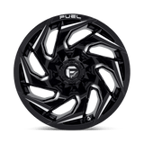 Fuel 1PC Reaction 20x10 -18mm Gloss Black with Milled Spokes (8x170)