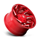 Fuel 1PC D754 REACTION 15x8 -18mm Candy Red Milled