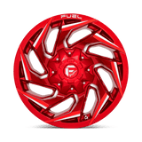 Fuel 1PC D754 REACTION 15x8 -18mm Candy Red Milled