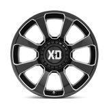XD XD854 20x9 +18mm Gloss Black with Milled Spokes