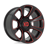 XD XD854 REACTOR 20x10 -18mm Gloss Black Milled With Red Tint
