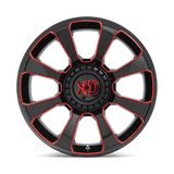 XD XD854 REACTOR 20x10 -18mm Gloss Black Milled With Red Tint