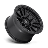 Fuel 1PC Rebel 8 20x9 +1mm Matte Black with Simulated Beadlock