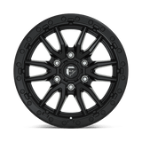 Fuel 1PC Rebel 5 17x9 +1mm Matte Black with Simulated Beadlock (5x150)