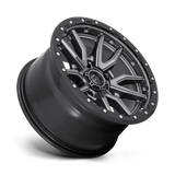 Fuel 1PC D680 REBEL 17x9 -12mm Matte Gun Metal Black Bead Ring