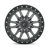Fuel 1PC D680 REBEL 20x9 +1mm Matte Gun Metal Black Bead Ring