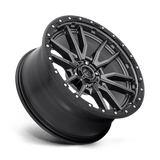 Fuel Rebel D680 20x9 Matte Gun Metal Black Bead Ring premium truck wheel