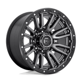Fuel 1PC D680 REBEL 20x10 -18mm Matte Gun Metal Black Bead Ring