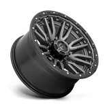 Fuel 1PC D680 REBEL 20x10 -18mm Matte Gun Metal Black Bead Ring