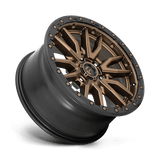 Fuel 1PC Rebel 6 18x9 +1mm Matte Bronze with Black Simulated Beadlock (6x139.7)