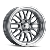 Ridler 607 Gloss Grey Machined wheel