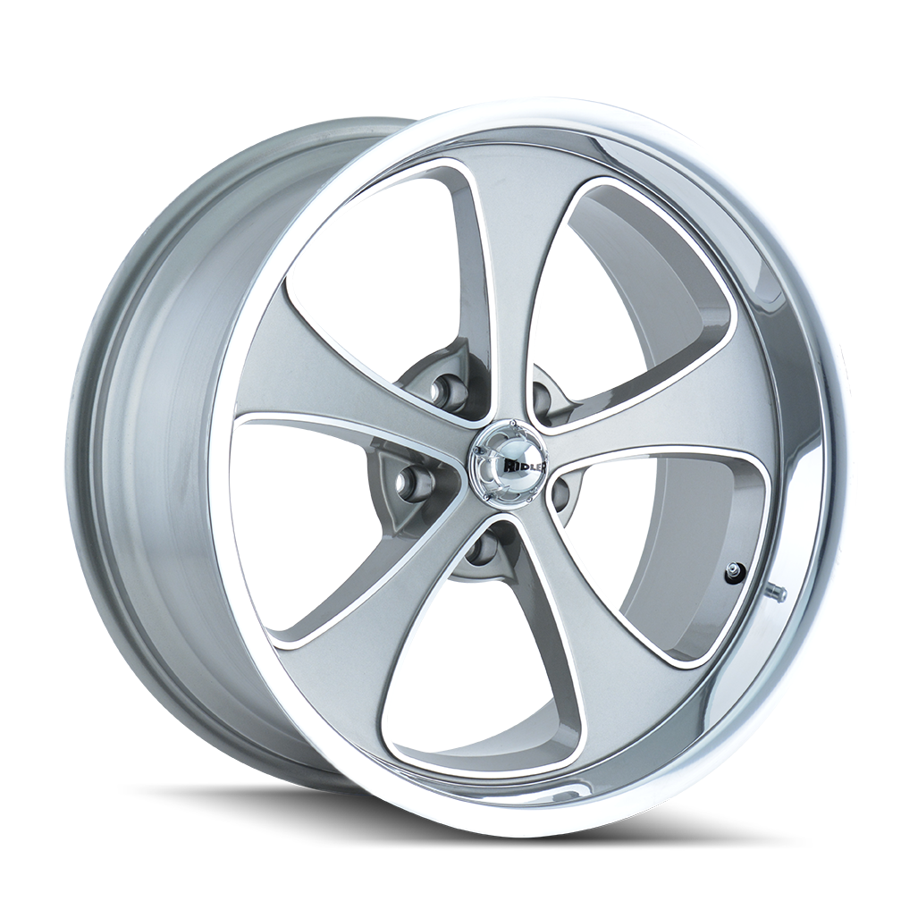 Ridler 645 Grey Machined And Po wheel