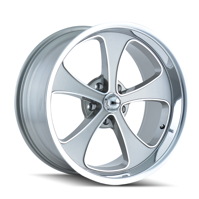 Ridler 645 20x8.5 Gloss Grey Machined And Polish 0mm – TFS Wheels