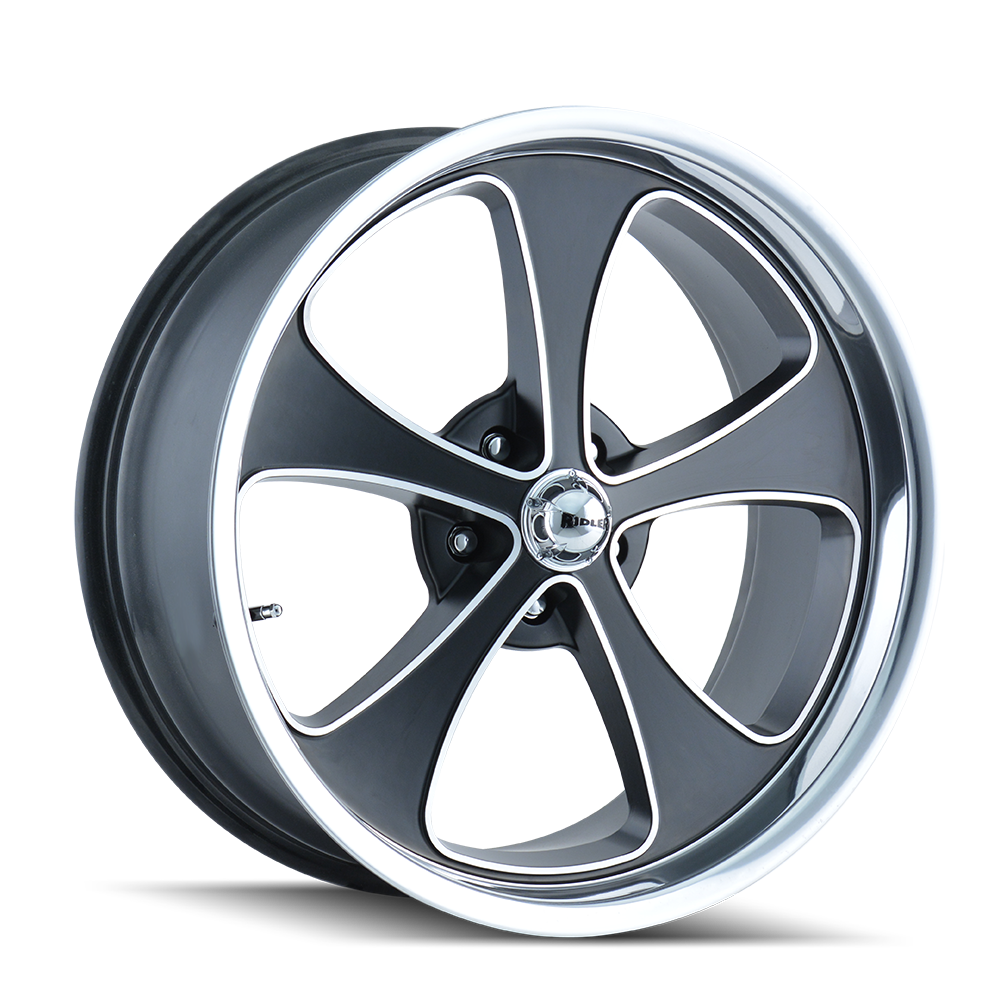 Ridler 645 Black Machined And P wheel