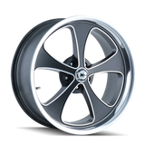 Ridler 645 Black Machined And P wheel