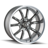 Ridler 650 Gloss Grey Polished wheel