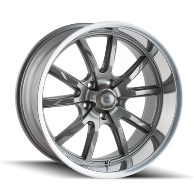 Ridler 650 Gloss Grey Polished wheel