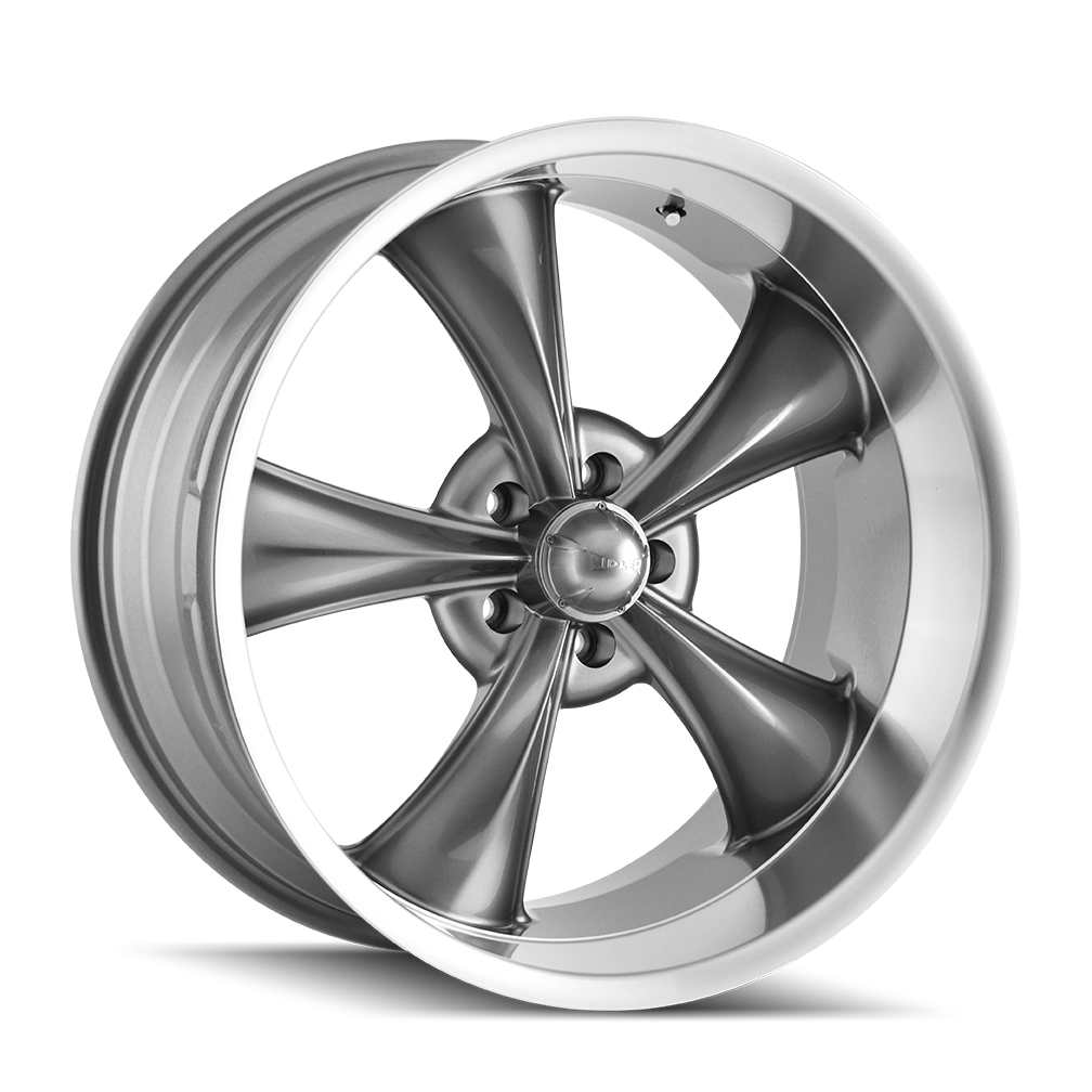 Ridler 695 Gloss Grey Machined wheel