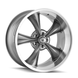 Ridler 695 Gloss Grey Machined wheel