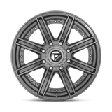Fuel 1PC D710 ROGUE PLATINUM 20x10 -18mm Brushed Gun Metal Tinted Clear
