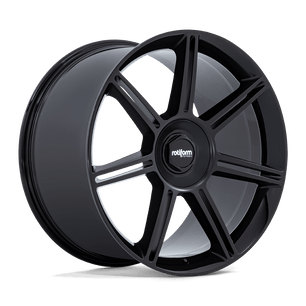 Rotiform Fra Gloss Black With Matte Black Spokes