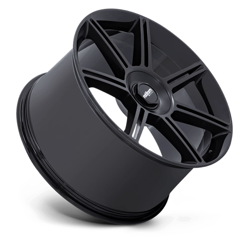 Rotiform FRA 22x10 +56 Gloss Black with Matte Black Spokes