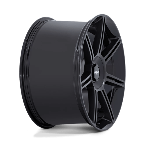 Rotiform FRA 22x10 +56 Gloss Black with Matte Black Spokes