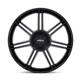 Rotiform FRA 22x10 +56mm Gloss Black with Matte Black Spokes