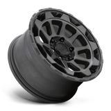 Black Rhino ROTOR 17x8.5 +12 Matte Gunmetal with Brushed Tinted Face   truck wheel