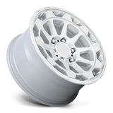 Black Rhino ROTOR 17x8.5 +12 Gloss Silver with Mirror Cut Face   truck wheel