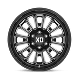 XD XD864 Rover 20x9 +18 Gloss Black Milled premium heavy-duty truck wheel