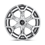 DUB 1PC S207 ROYALTY 24x9.5 +30mm Chrome Plated