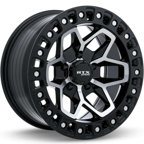 RTX Offroad Zion Gloss Black with Machined Spoke Faces