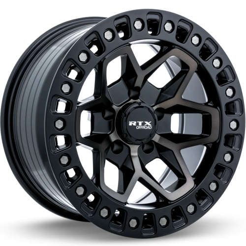 RTX Offroad Zion Satin Black with Machined Spoke Faces and a Bronze Tint