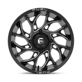Fuel UTV D741 Runner 18x7 Gloss Black Milled UTV wheel