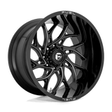 Fuel 1PC D741 RUNNER 24x11 0mm Gloss Black Milled