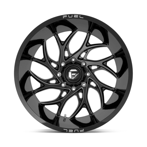 Fuel 1PC Runner 20x8.25 -265 Gloss Black with Milled Spoke Edges
