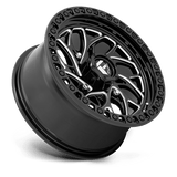 Fuel UTV D741 Runner 24x7 +13 Gloss Black Milled premium UTV wheel
