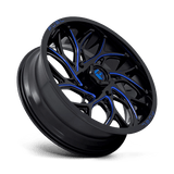 Fuel UTV D778 Runner 18x7 +13 gloss black milled candy blue UTV wheel