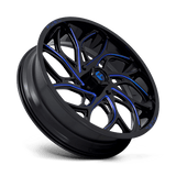 Fuel UTV D778 Runner 24x7 Gloss Black Milled Candy Blue UTV wheel